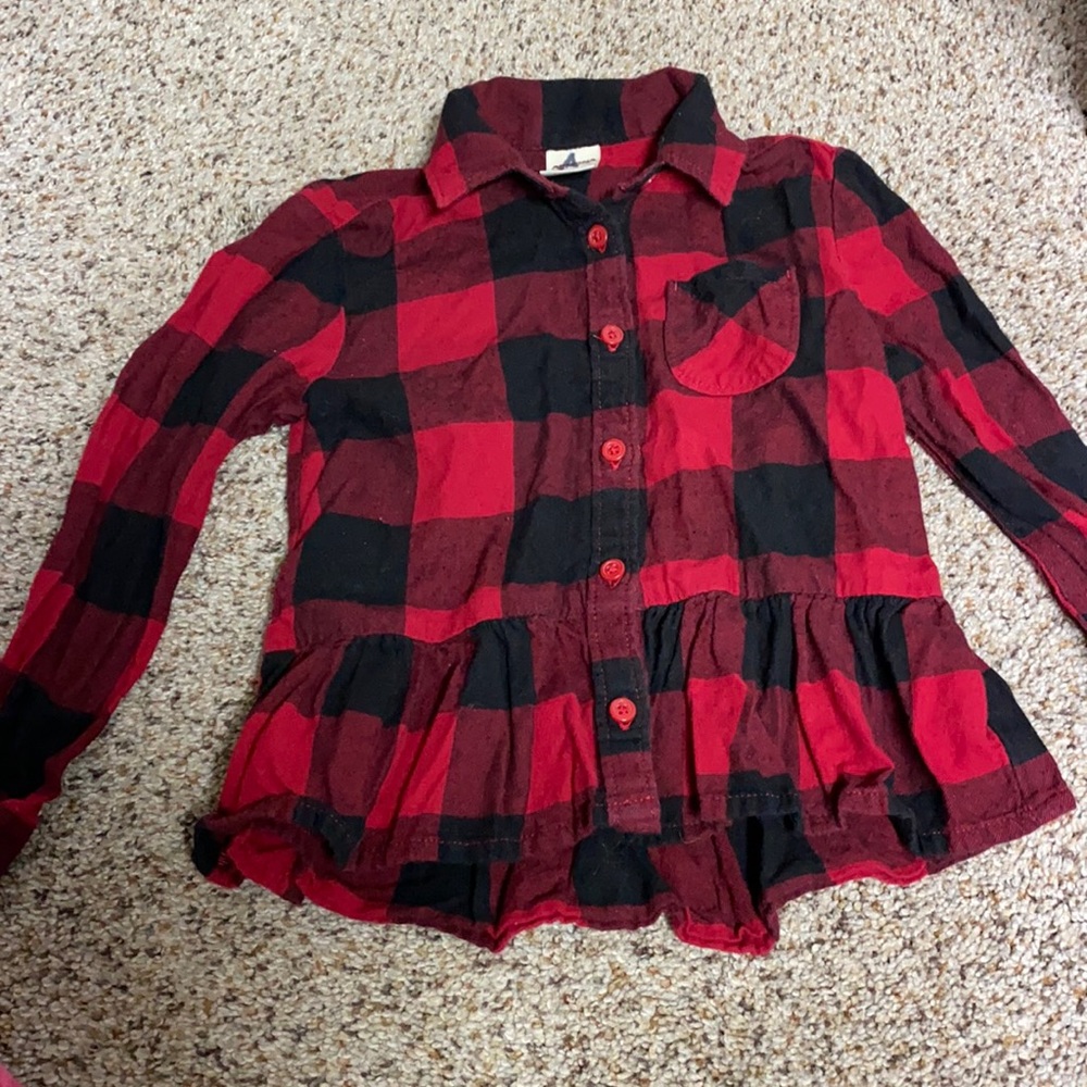 24 month plaid top